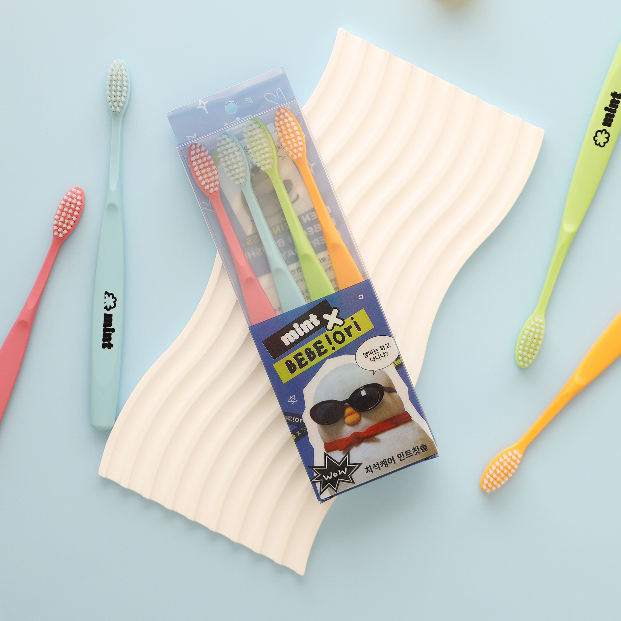 치석케어 민트칫솔 (4입)