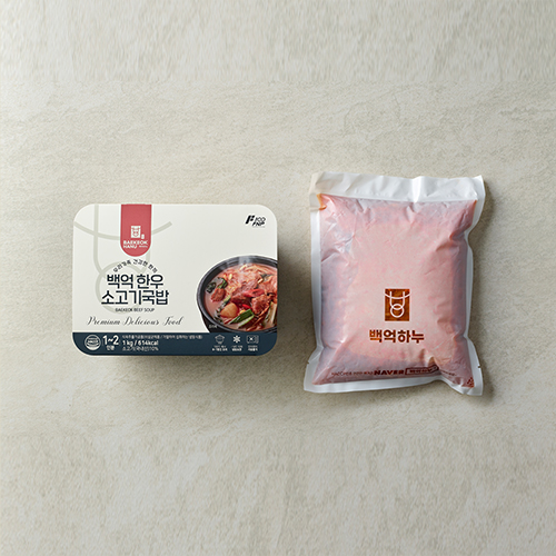 [백억하누] 백억 한우 소고기국밥 1kg