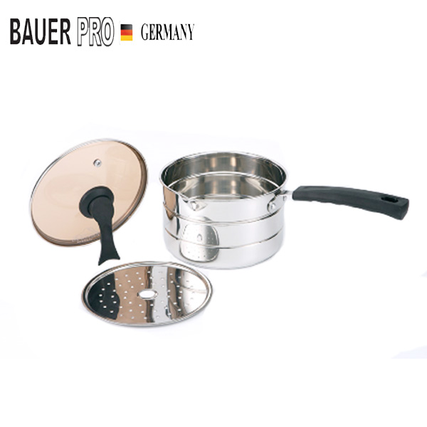 [독일 바우어 프로] 3중바닥 IH Multi 편수냄비 16cm