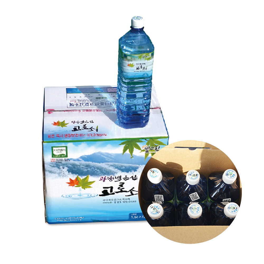 광양 백운산 고로쇠 1.5L(6병, 12병) /옵션선택/