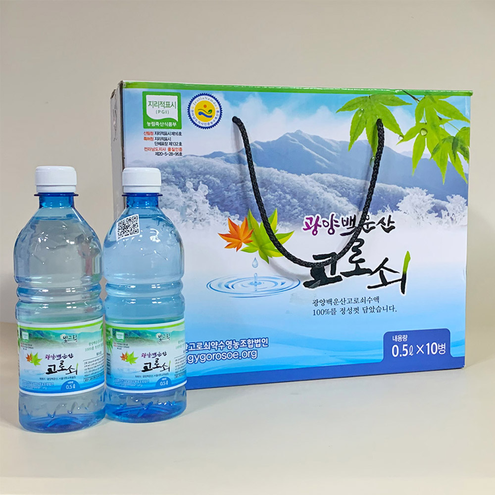 광양 백운산 고로쇠 1.5L(6병, 12병) /옵션선택/