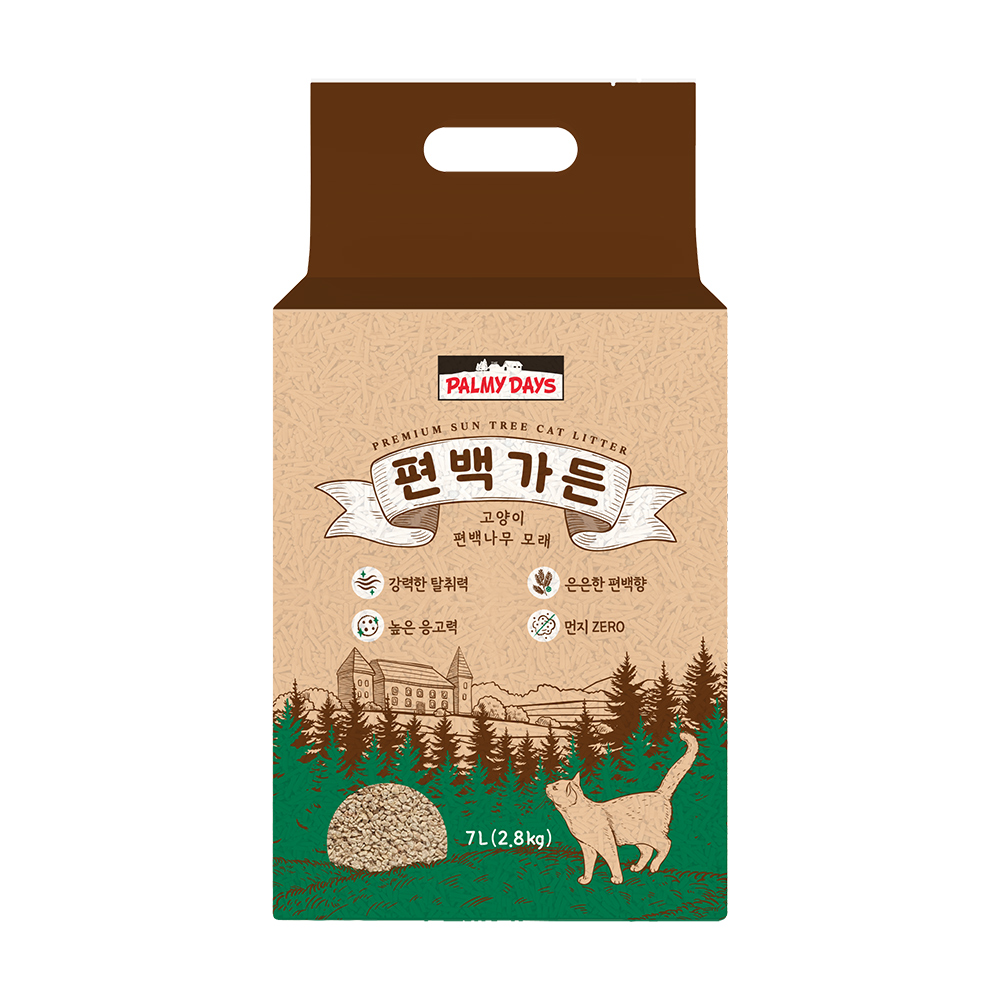 파미데이즈 편백가든 편백나무 고양이 모래 2.8kg 모음전