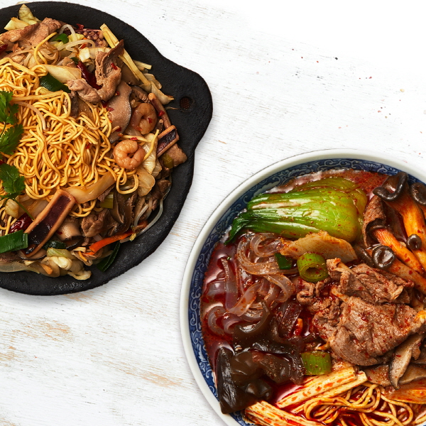 [SET-차이나세트2] 쓰촨마라탕 2인분 + 홍콩식차우면 2인분 밀키트 