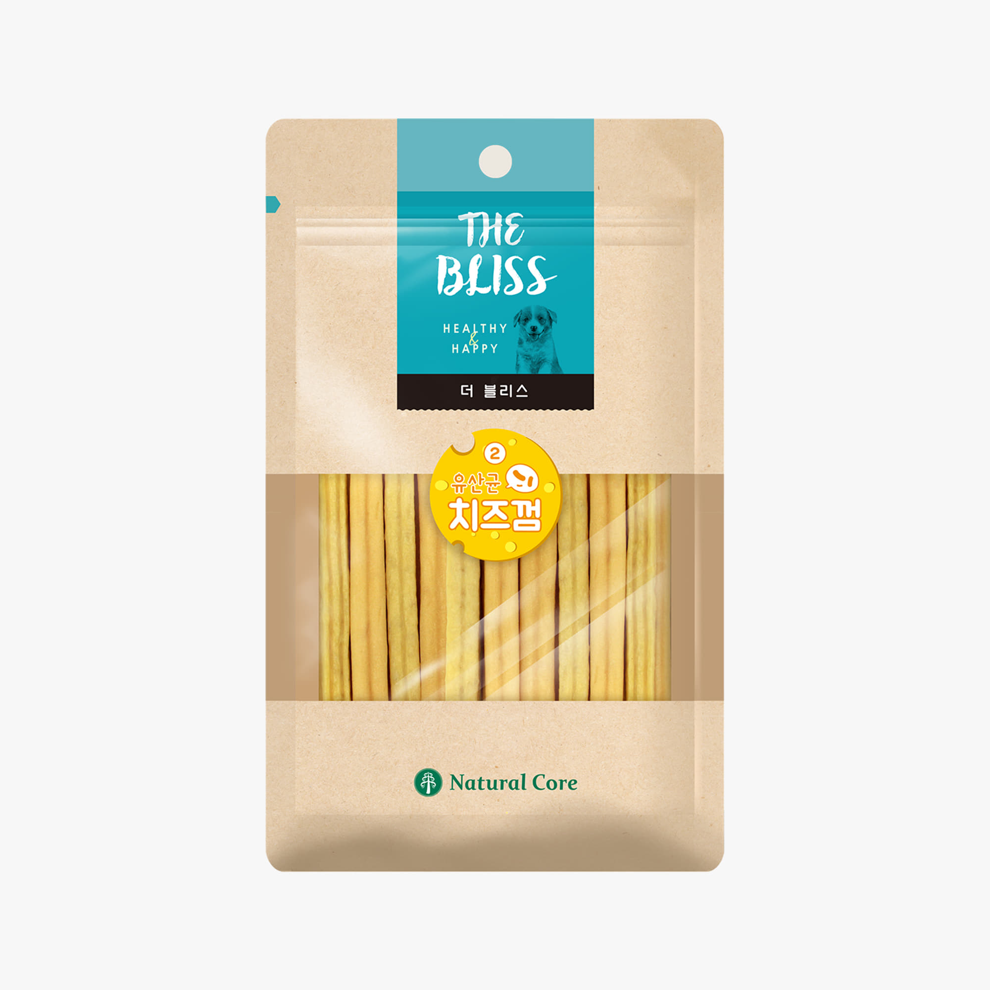 [네츄럴코어] 더블리스 유산균 치즈껌 55g