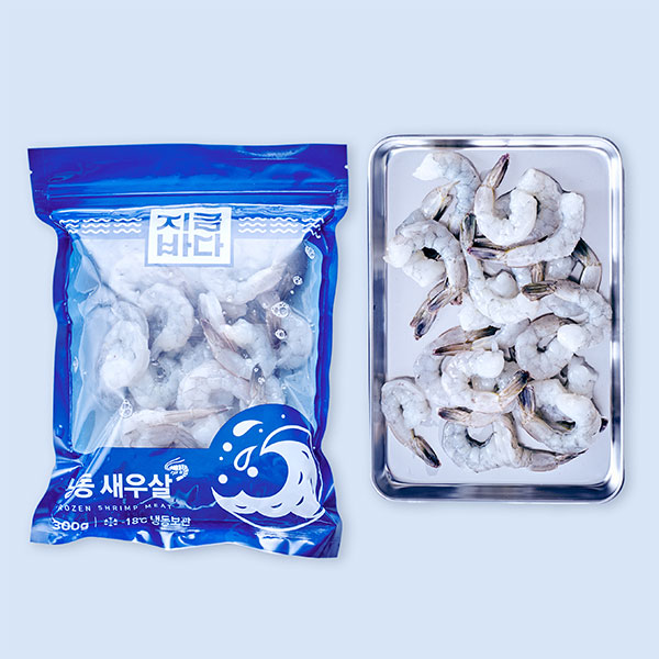 생칵테일 흰다리새우(중, 300g, 냉동)