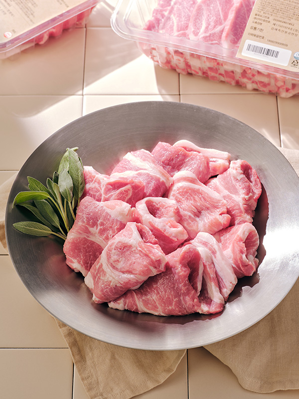 [농할20%쿠폰] 무항생제 우리한돈 목심(구이용/1kg)