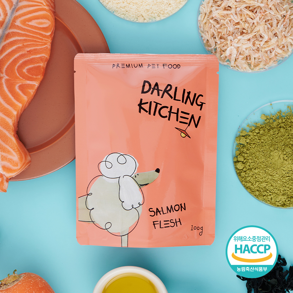 달링키친 DOG 자연화식 사료(4종, 각 100g)