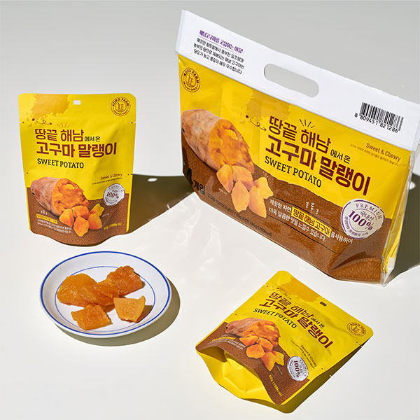 [4개 1세트] 땅끝 해남 고구마 말랭이(60g x 4봉)