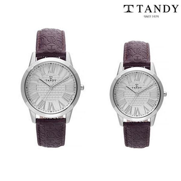 [TANDY]탠디 가죽 손목시계 T-1015M/F WH(남녀 택1)