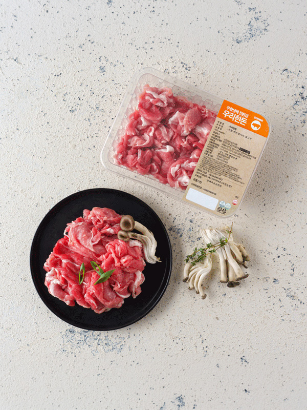[농할20%쿠폰] 무항생제 우리한돈 앞다리(불고기용/1kg)