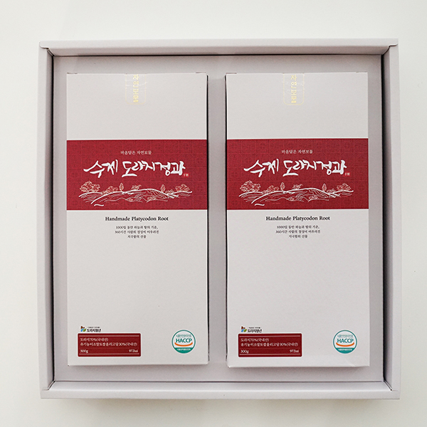 도라지청년 무주 국산 수제도라지정과 600g ( 선물포장세트)