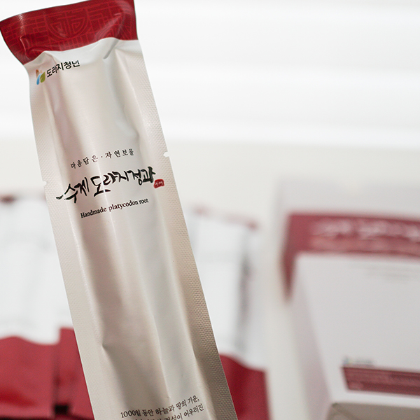 도라지청년 무주 국산 수제도라지정과 600g ( 선물포장세트)