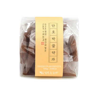 김규흔 한과 단호박 꿀약과 (띠지형) 100g 대표이미지 섬네일