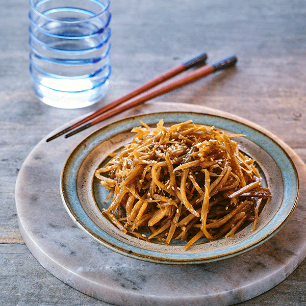 [오아시스 반찬] 무농약 우엉채조림(100g) 대표이미지 섬네일