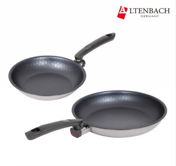 [알텐바흐] 울트라콤보 통5중 스텐팬 프라이팬 2종세트 (프라이팬22cm+프라이팬28cm)