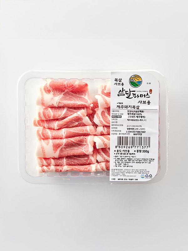 제주돼지 목살(샤브용, 300g)