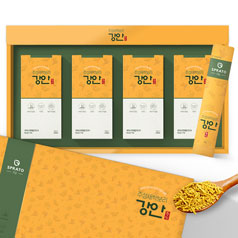 주성 새싹보리 강안 스틱과립형 4상자 선물세트 (커큐민 함량 최대)