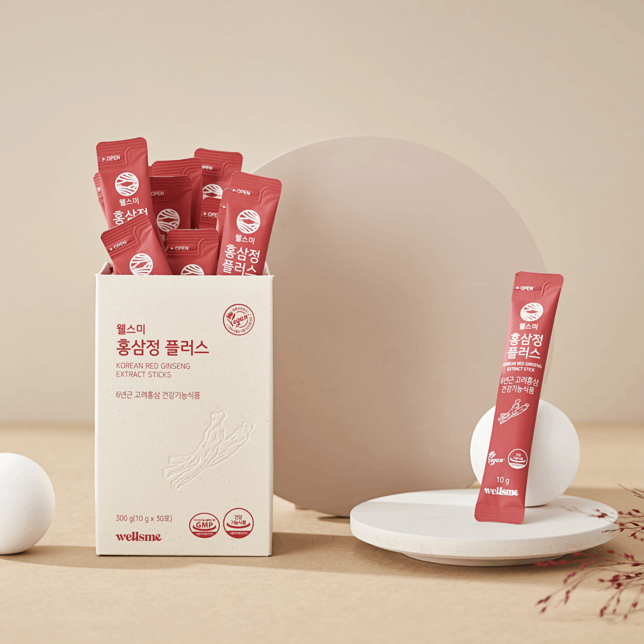 웰스미 홍삼정 플러스 (10ml x 30포) 대표이미지 섬네일