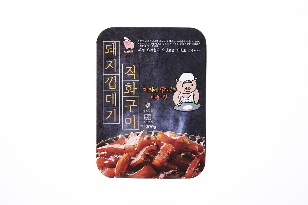 두레포차 야식 혼술 안주 직화구이 돼지껍데기 200G