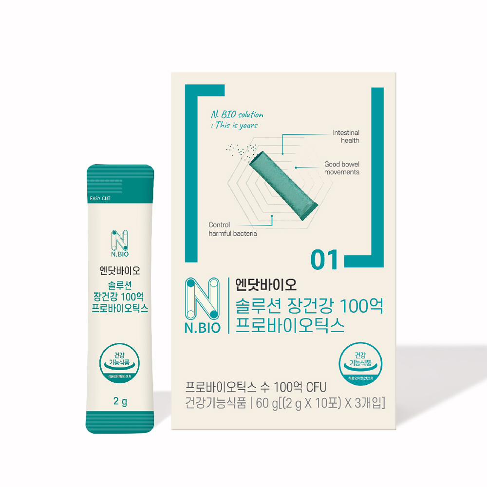 엔닷바이오 솔루션 장건강 100억 유산균 1개월분