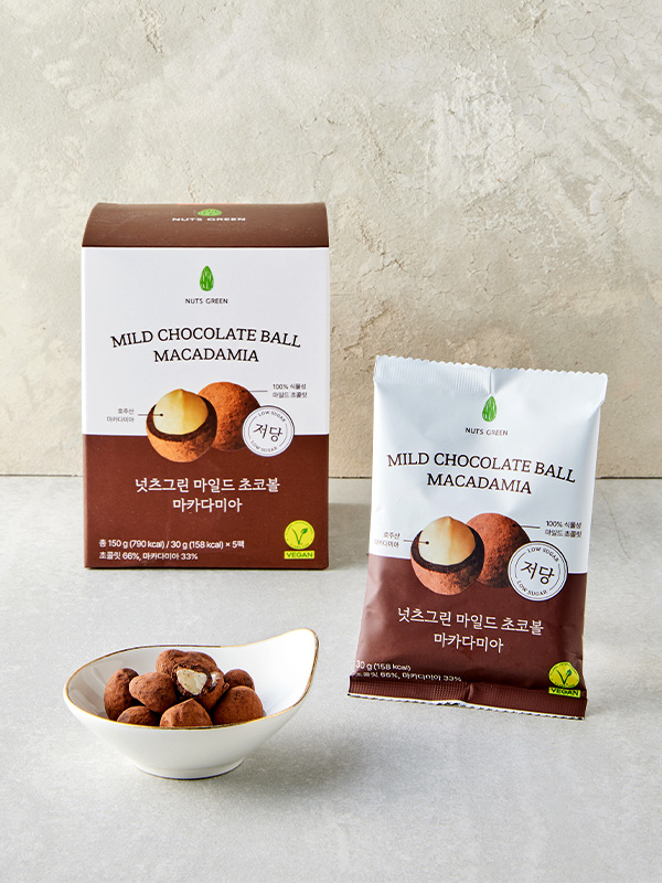 [리뉴얼행사+쿠폰] 넛츠그린 마카다미아 초코볼 (30g x 5봉지)
