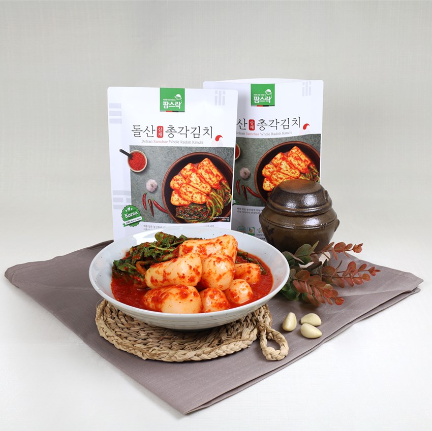 팜스락 여수 돌산 삼채 총각김치 500g