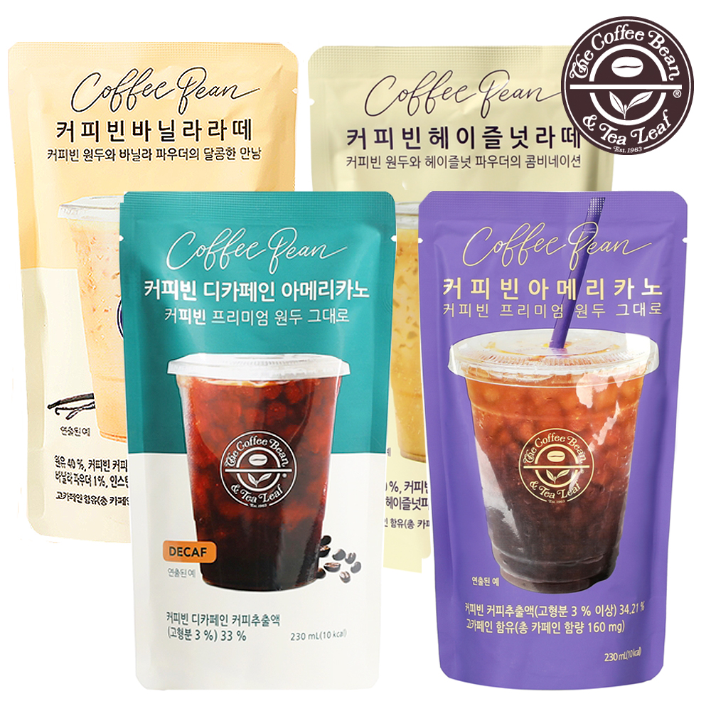 [커피빈] 파우치 액상 커피 음료 10팩 4종