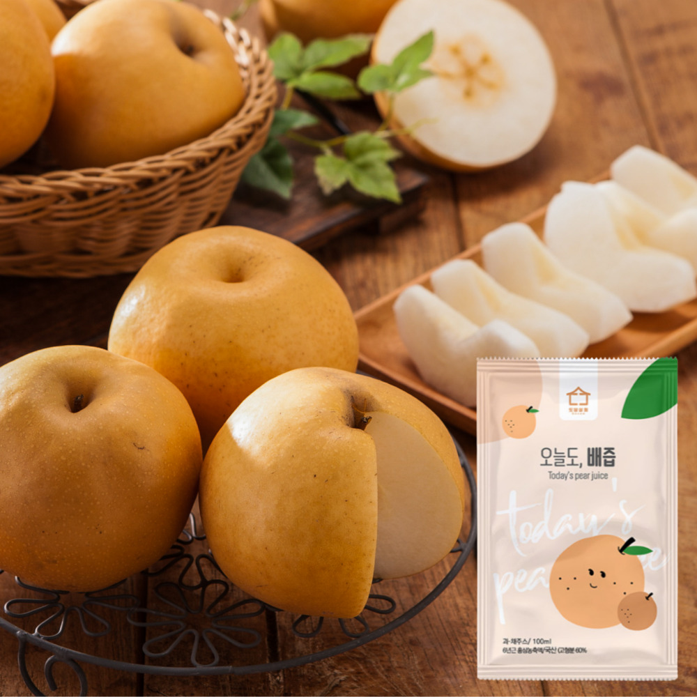 국내산 배 100%로 만든 오늘도, 배즙100ml 50포/100포