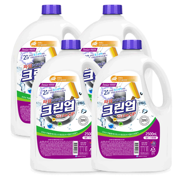 크린업 프리미엄 액체세제 2.5L*4개 /세탁세제 세제 대표이미지 섬네일