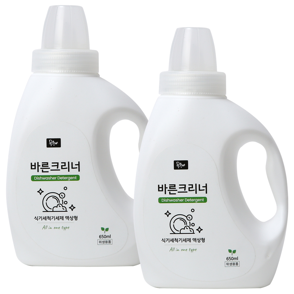 몽블 식기세척기세제 650ml+650ml 액상형