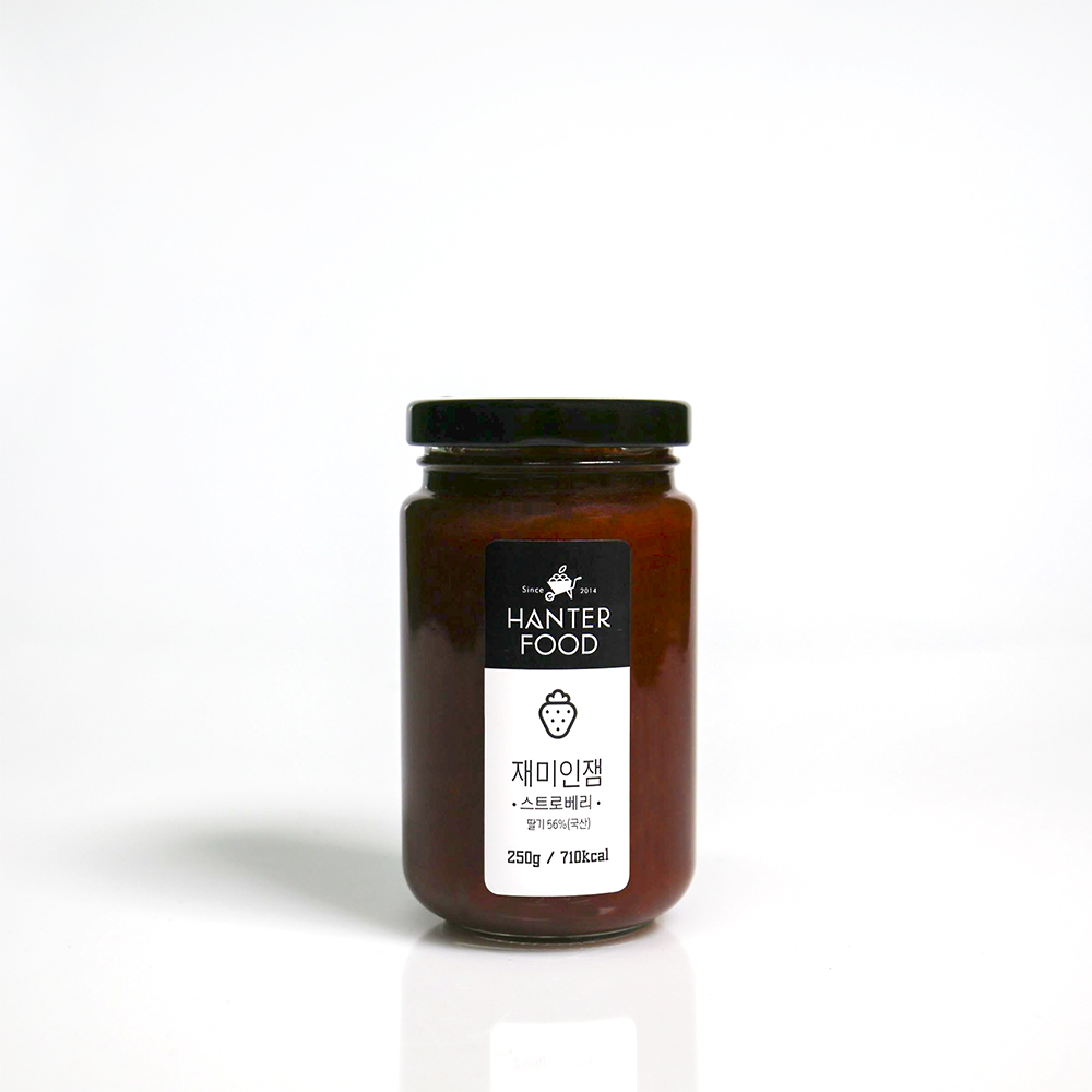 한터식품 무설탕 수제 딸기잼 250g 대표이미지 섬네일