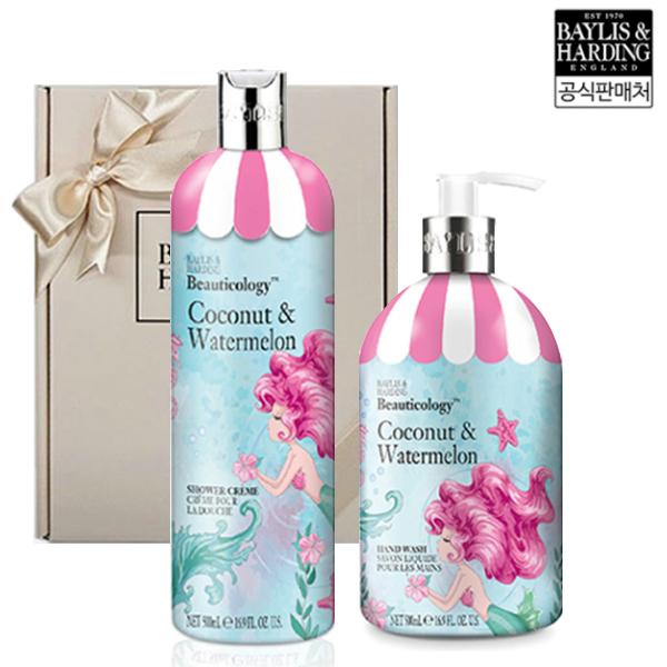 [베일리스앤하딩] 머메이드 코코넛 앤 워터멜론 핸드&바디2종(핸드워시500ml+ 바디워시 500ml)