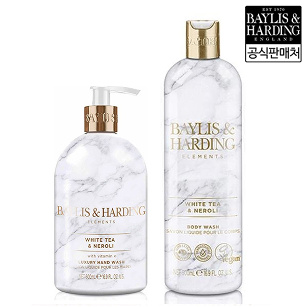 [베일리스앤하딩] 화이트티 앤 네롤리 핸드&바디 2종 (핸드워시500ml + 바디워시 500ml)