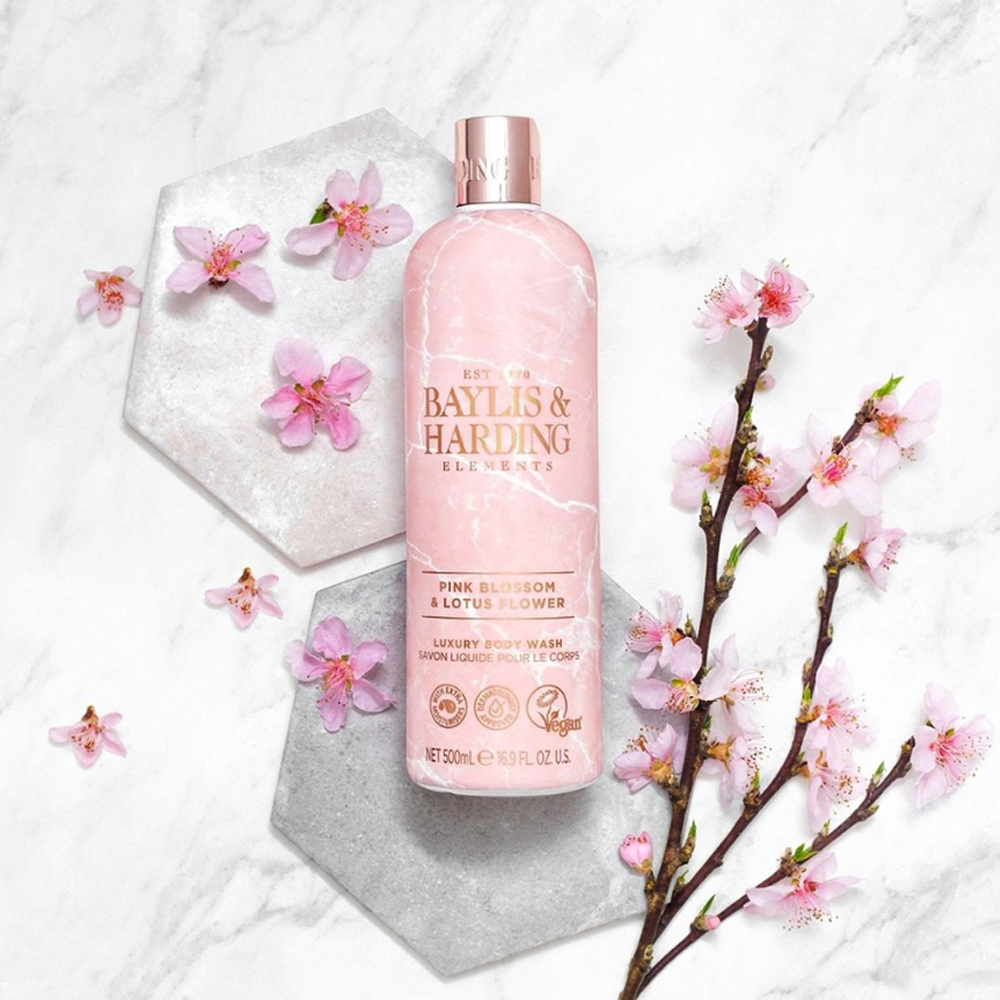 [베일리스앤하딩] 핑크 블로썸 앤 로터스 플라워 핸드&바디 2종 (핸드워시500ml + 바디워시 500ml)