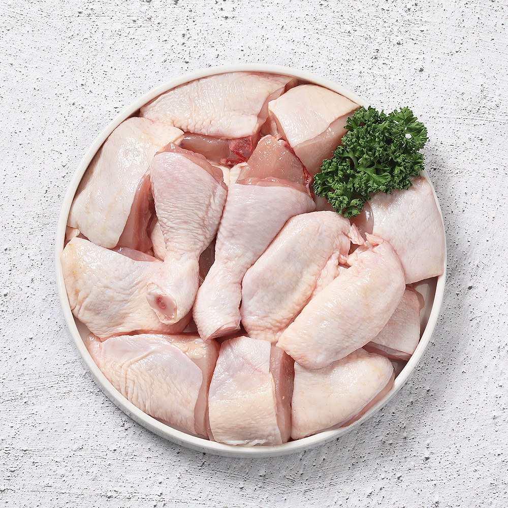 두메산골 당일 손질 국내산 냉장 닭 볶음탕용 절단육 1kg + 1kg