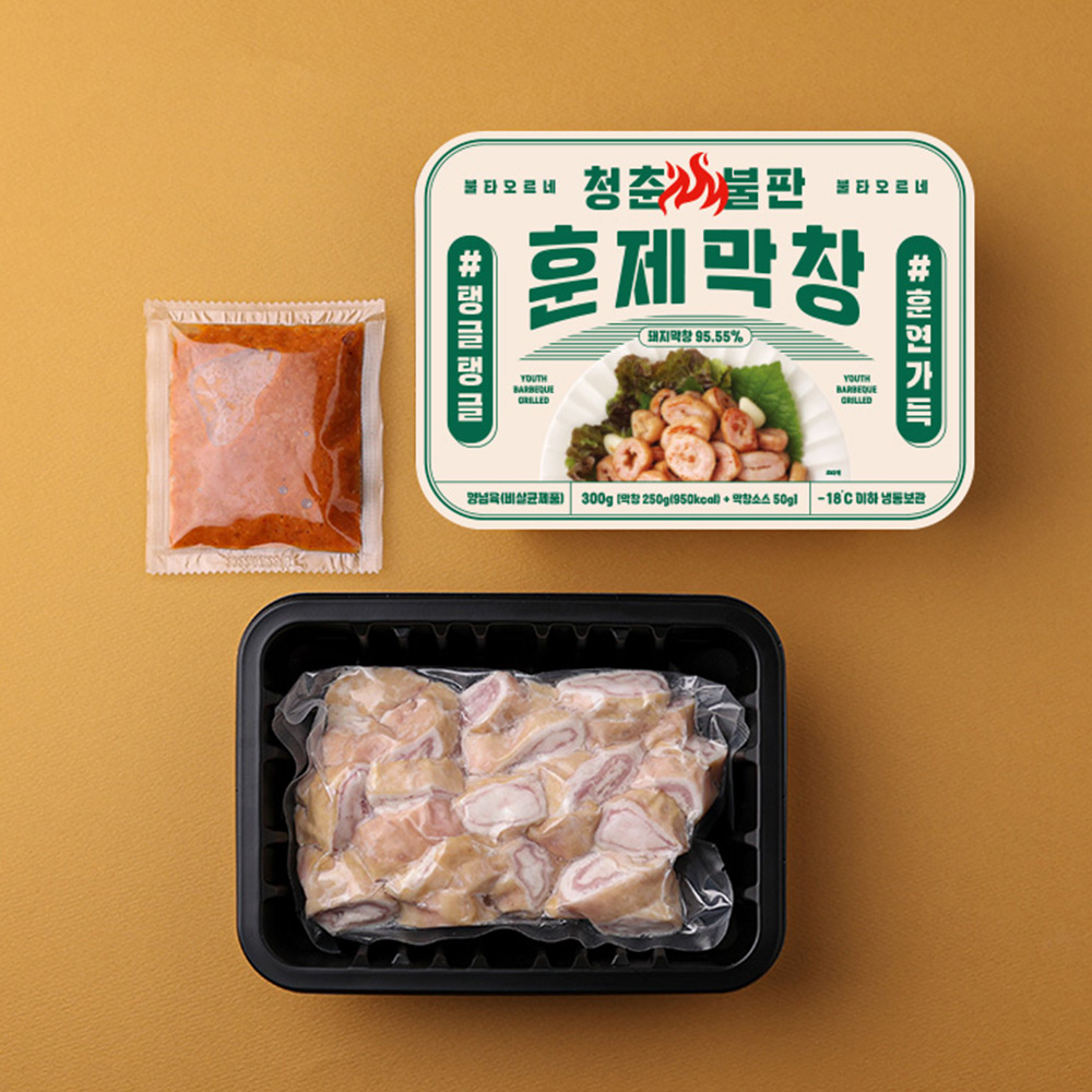 청춘불판 훈제막창 300g