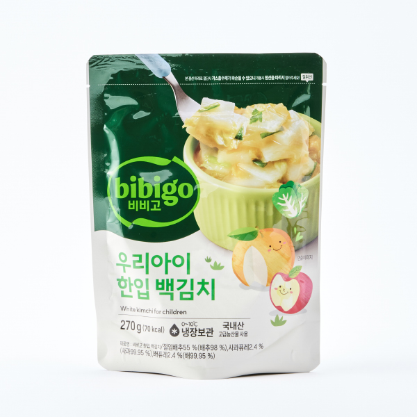 비비고 우리아이 백김치 270g