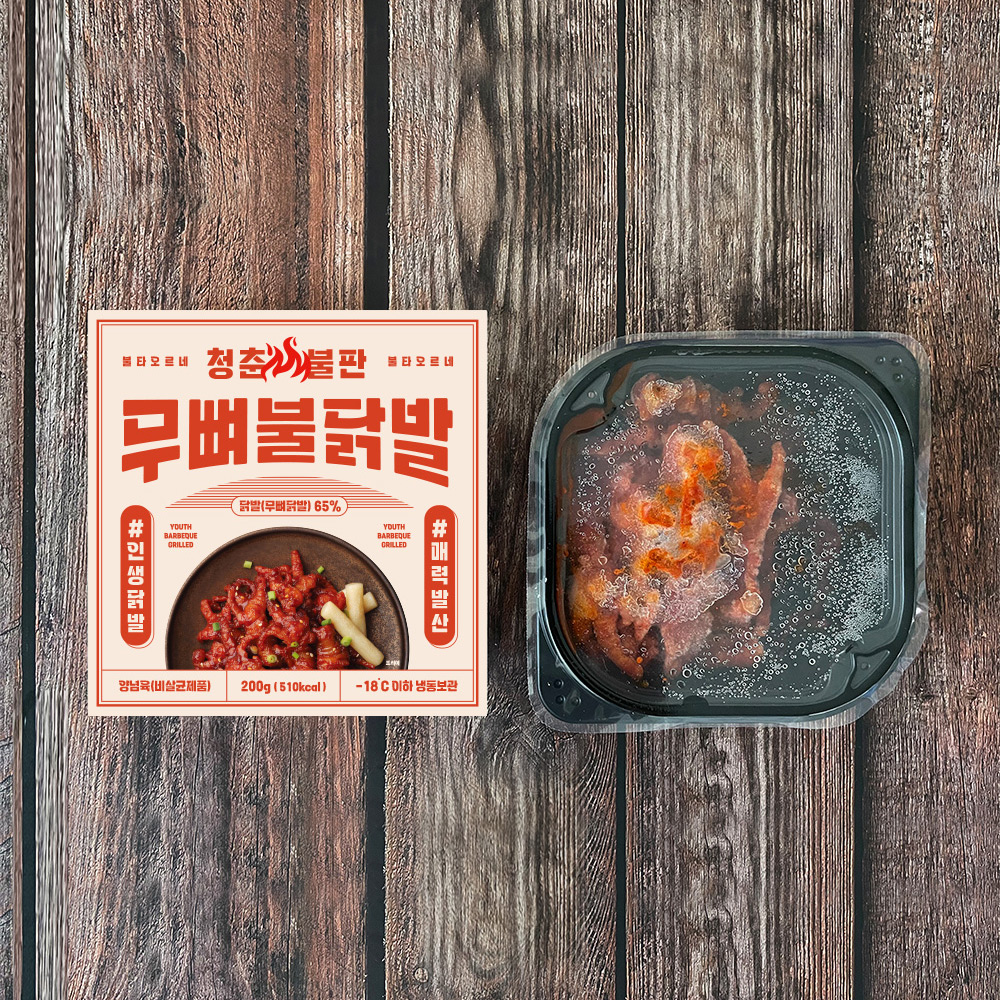 청춘불판 무뼈불닭발 200g