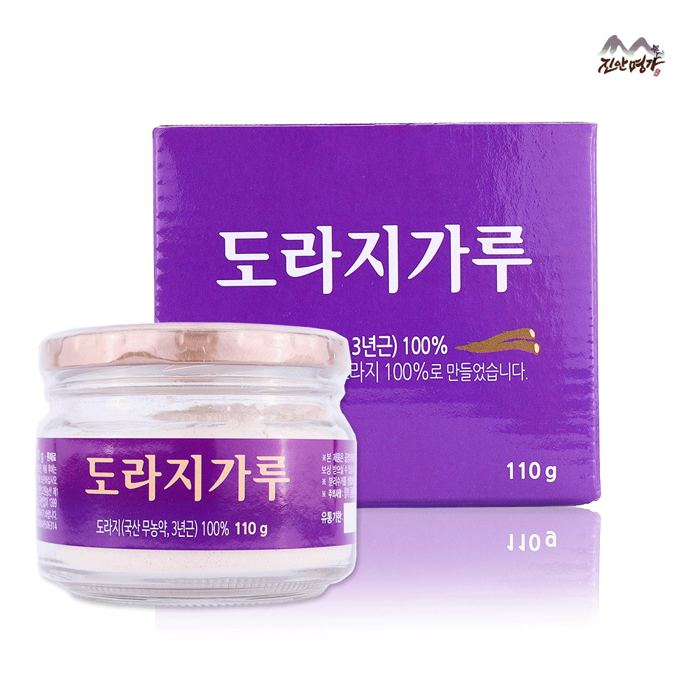 무농약 직접 재배 3년근 약도라지 국산 도라지가루 순도 100% 110g