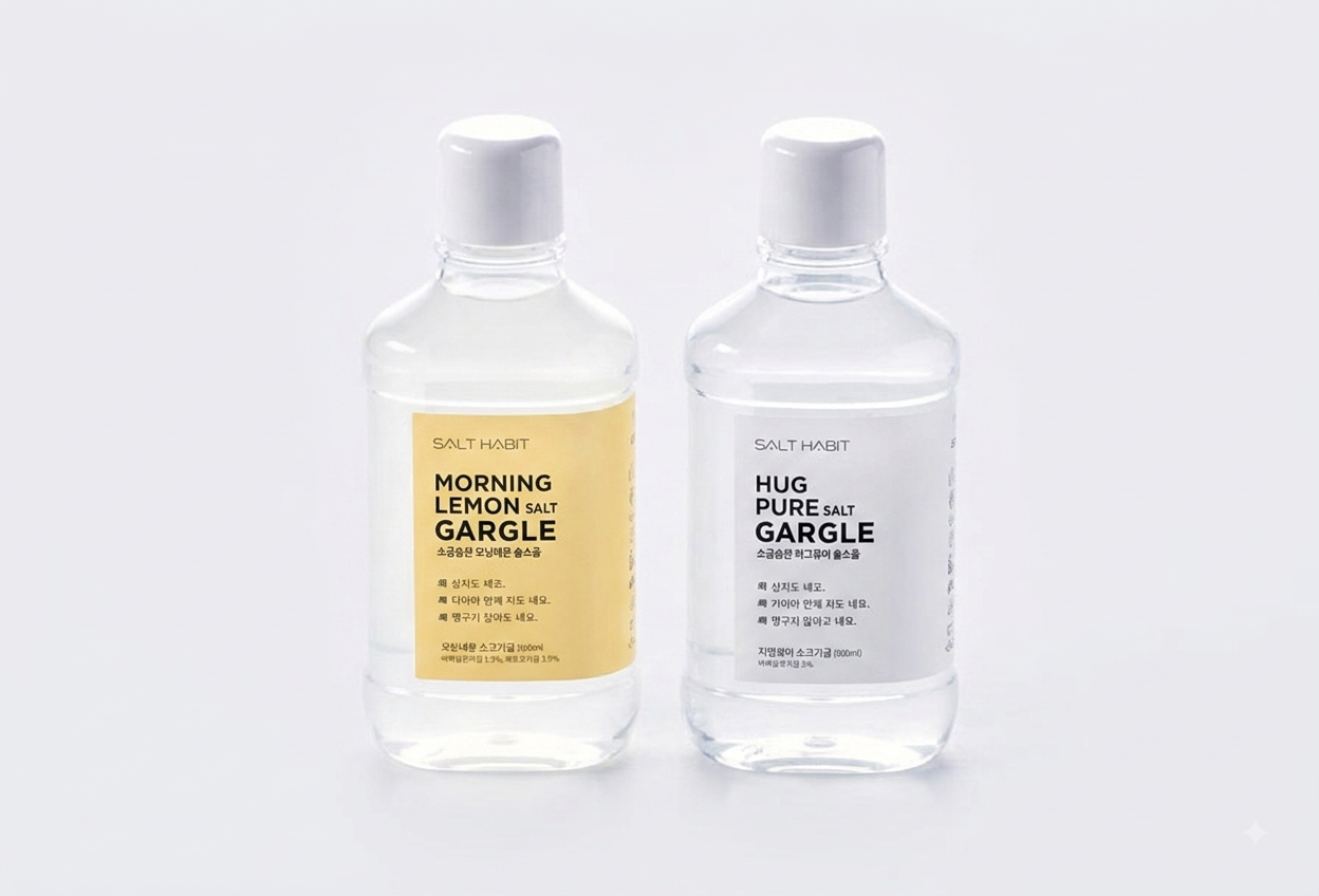 소금습관 물소금(가글) 500ml(허그퓨어/모닝레몬)  2종