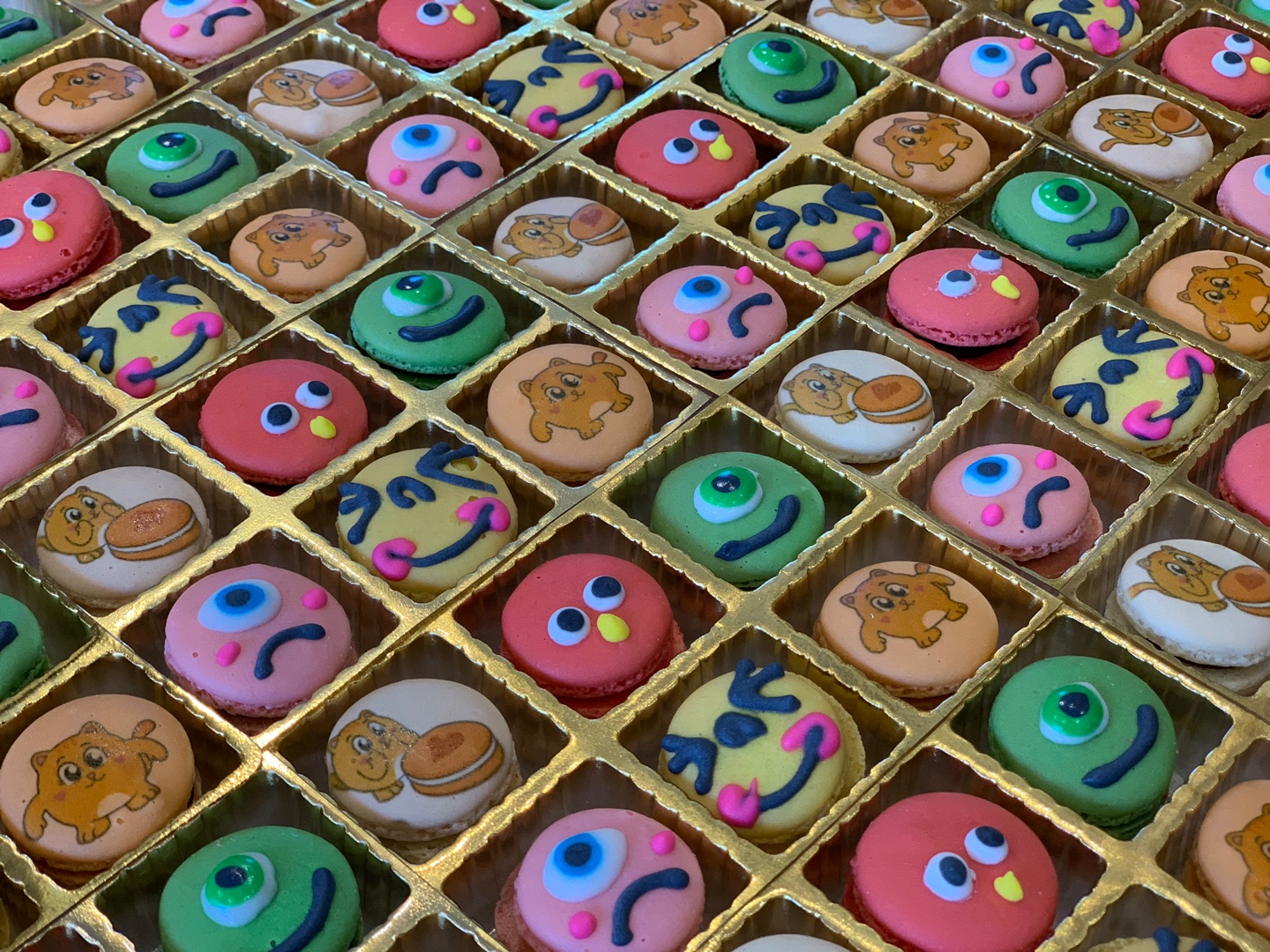 냠몽몽 꼬맹이 캐릭터 마카롱 6구 4셋트 대표이미지 섬네일