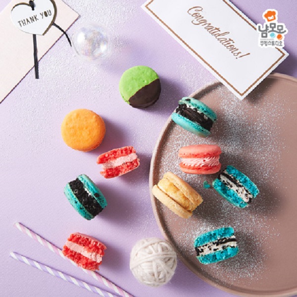 냠몽몽 통통 마카롱 4구+꼬맹이 캐릭터 마카롱 12구 대표이미지 섬네일
