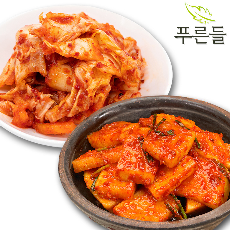 [푸른들] 양념한가득 남도식 맛김치+석박지 대표이미지 섬네일