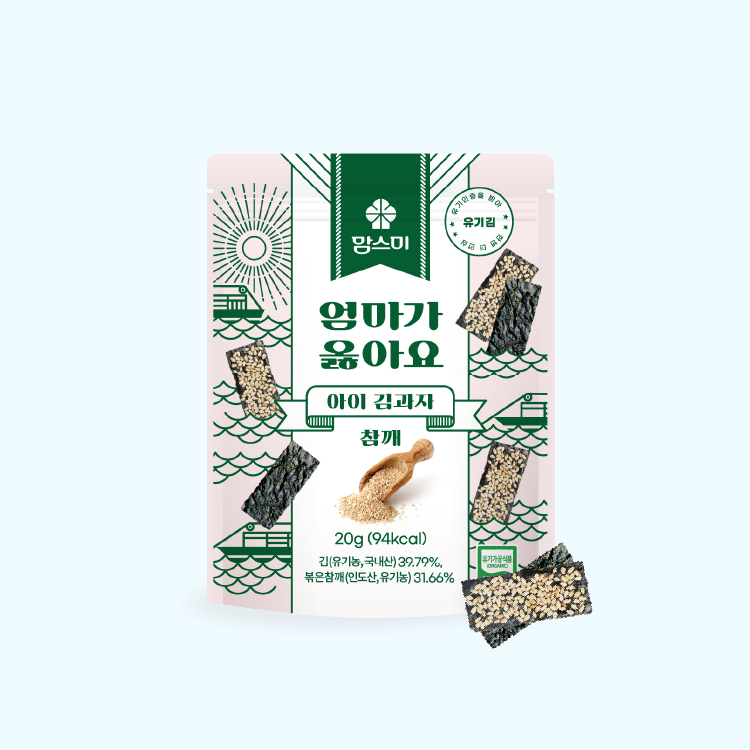 [맘스미] 엄마가옳아요 아이김과자 12봉세트 (참깨,코코넛)