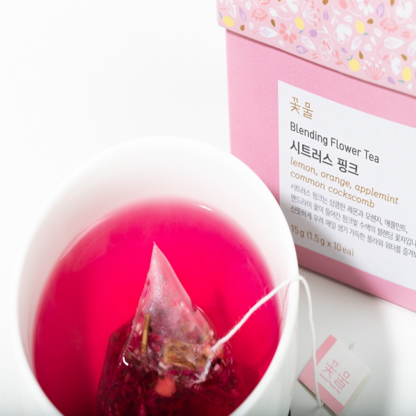 시트러스 핑크 블랜딩 꽃차_꽃물