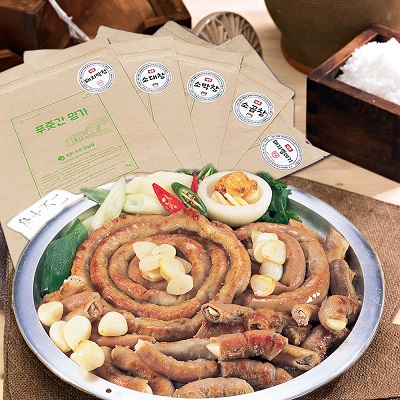 푸줏간명가 1회 삶은 소곱창 500g, 막창장, 소스포함