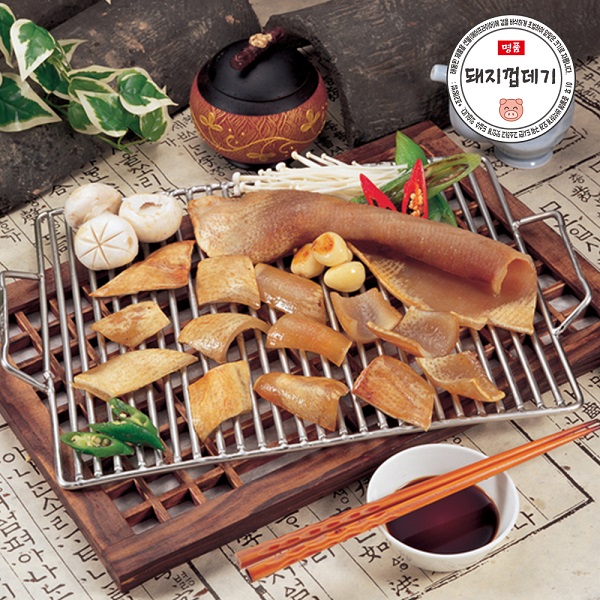 푸줏간명가 돼지껍데기(국산) 1kg, 소스포함