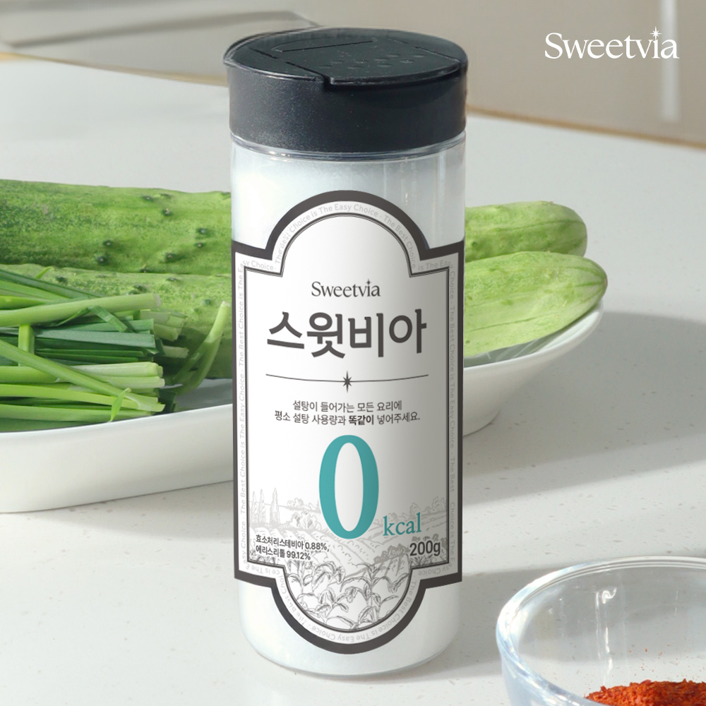 [닥터트루] 스윗비아 에리스리톨 스테비아 설탕 용기형 200g &파우치형 500g 골라담기