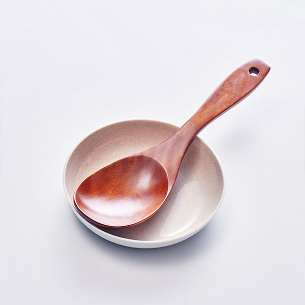 대추목 옻칠 가로국자(길이 26cm)