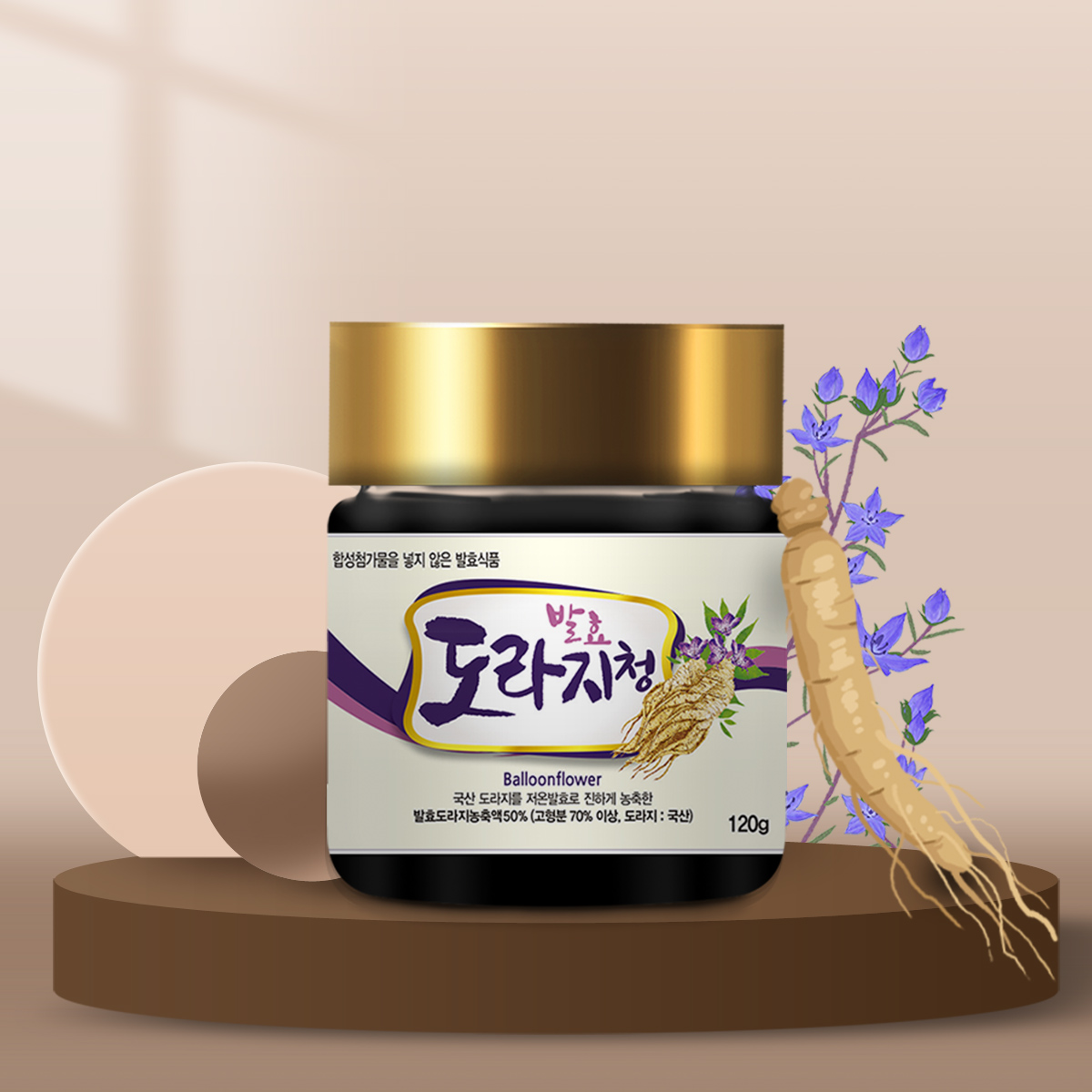 구록원 발효 도라지청 120g 배도라지청 100% 대표이미지 섬네일
